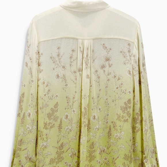 Flower Printed Long Sleeve Blouse - Picture 7 of 8